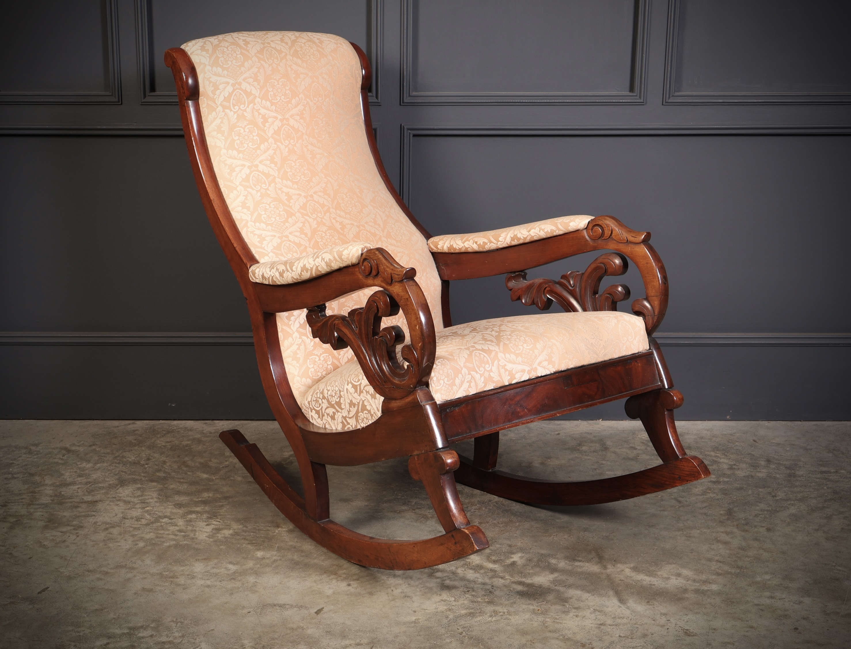 William IV Mahogany Rocking Chair rocking chair Antique Chairs 3